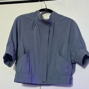 b New York Short Sleeve Slate Blue Jacket